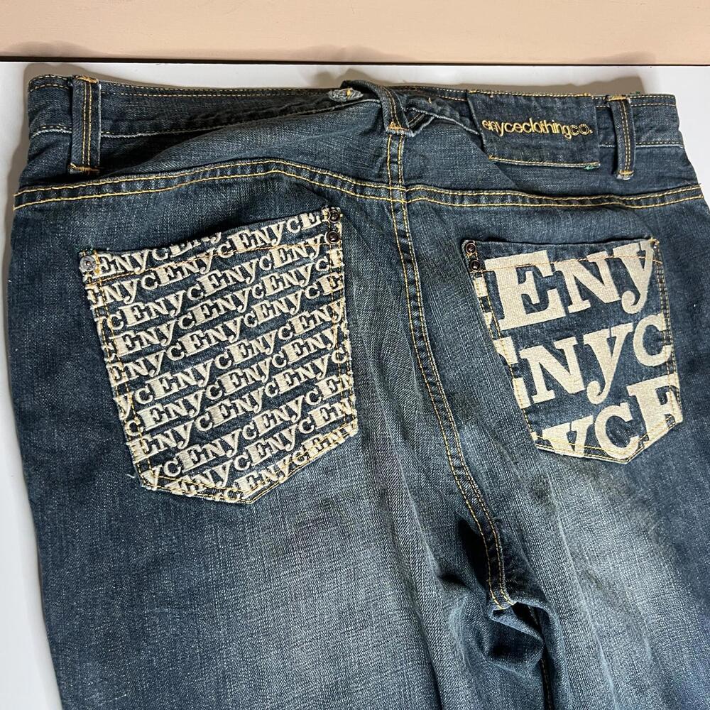 Enyce Clothing Co Jeans Men’s Size 38x33 Blue Denim 2000s Y2K Hip Hop Streetwear - Picture 8 of 14